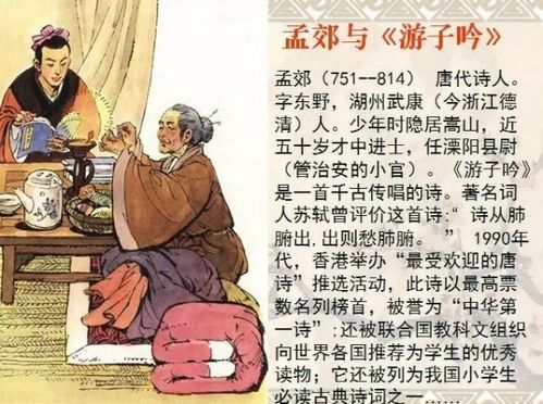 游子吟作者是谁 是哪代诗人，游子吟作者写的小说