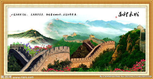 长城图画简笔画，长城图片万里长城图画
