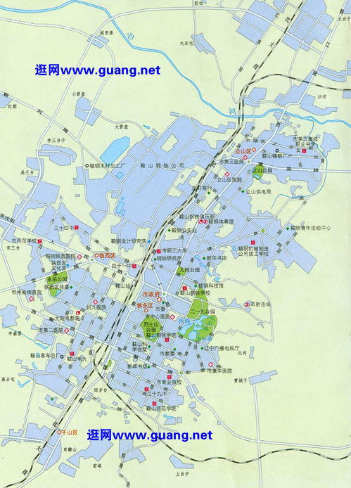 鞍山市地图高清版，鞍山市地图完整版