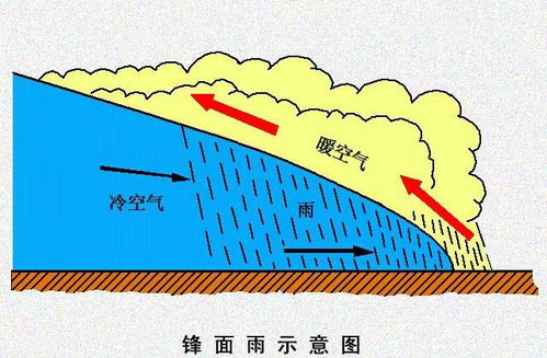 “锋面雨、台风雨、对流雨、地形雨”分别是怎么形成的?