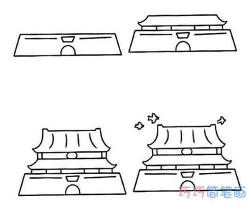 天安门画法