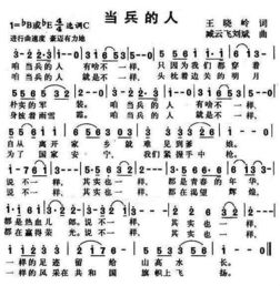 咱当兵的人歌词