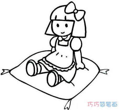 洋娃娃简笔画图片，洋娃娃简笔画可爱
