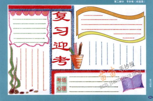 全力以赴冲刺中考手抄报 手抄报图画