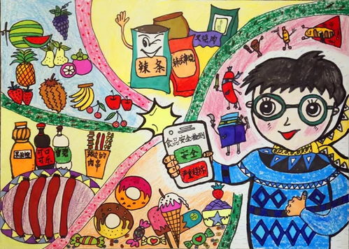 食品安全最简单绘画手抄报 食品安全手抄报