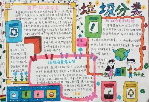 垃圾分类从我做起手抄报图片，垃圾分类从我做起手抄报简单