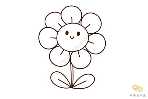 小花的简笔画图片大全，小花的简笔画 简单