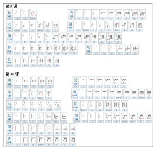 高组词笔顺