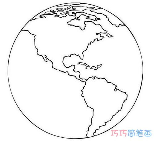 地球怎么画简单又漂亮一等奖，地球怎么画图片