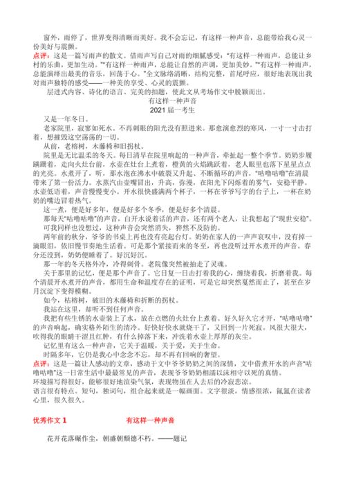 有关声音作文700字5篇