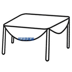 桌子简笔画怎么画 桌子的简笔画步骤图解教程