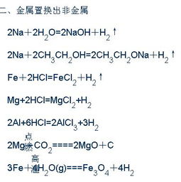 有水参与的置换反应方程式，银的置换反应方程式