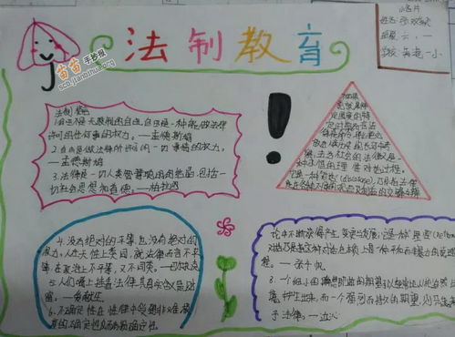 法制教育手抄报图片模板，法制教育手抄报图片简单字清楚大