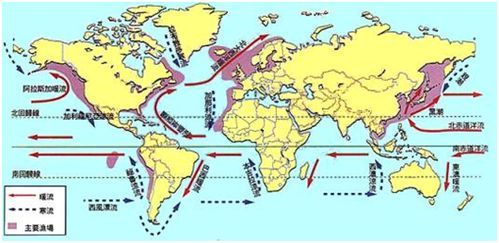 中国四大渔场排名，中国四大渔场分布图高清图