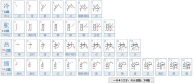 热笔画顺序
