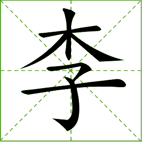 李的笔顺笔画顺序怎么写的