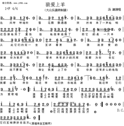 刀郎狼爱上羊歌词，狼爱上羊歌词汤潮