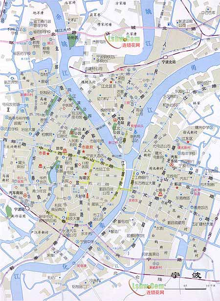 宁波地图区域划分，宁波地图全图大图