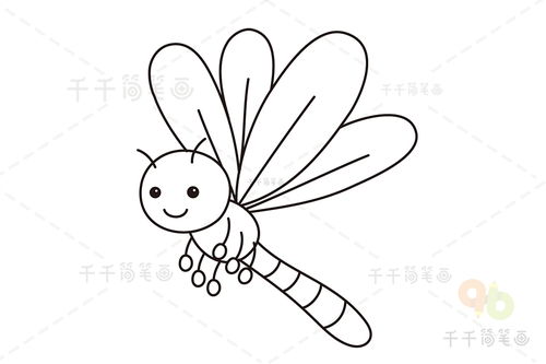 蜻蜓怎么画图片，蜻蜓怎么画复杂