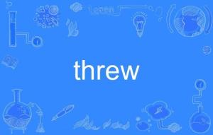 fly的过去式，THROW的过去式
