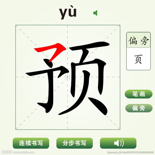预字的笔顺