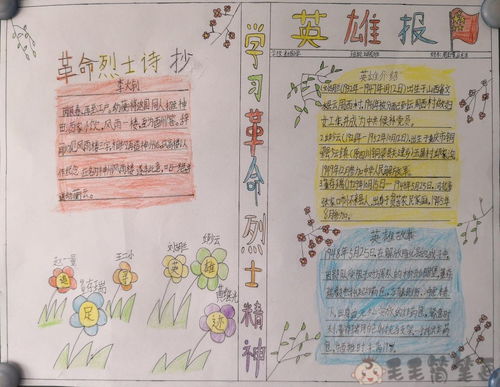 纪念英雄手抄报图片一等奖，纪念英雄手抄报的字