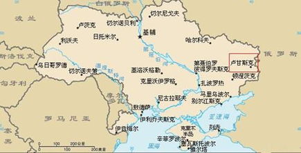 卢甘斯克人民共和国地图，顿涅茨克和卢甘斯克人民共和国