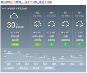 恩施一周天气恩施一周的天气