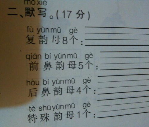 特殊韵母是什么