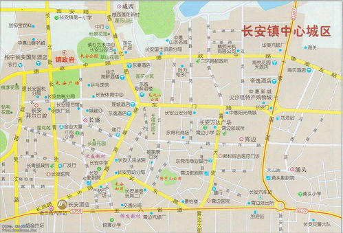 东莞长安镇地图分布图，东莞长安镇地图图片