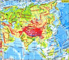 亚洲地图