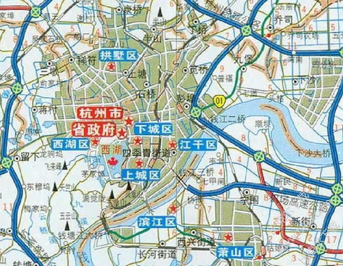 中国杭州地图全图，南宋杭州地图全图