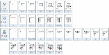 吴的笔顺笔画