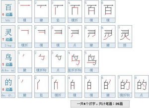 鸟的笔顺笔画顺序