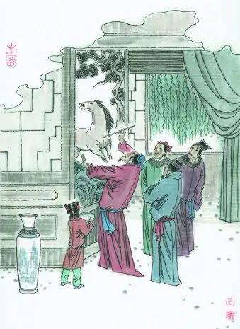 丹青引赠曹将军霸先帝天马玉花骢，先帝天马玉花骢,画工如山貌不同翻译
