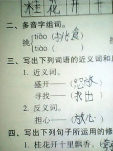 挑字多音字,它是哪个音?