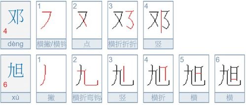 旭字怎么写好看