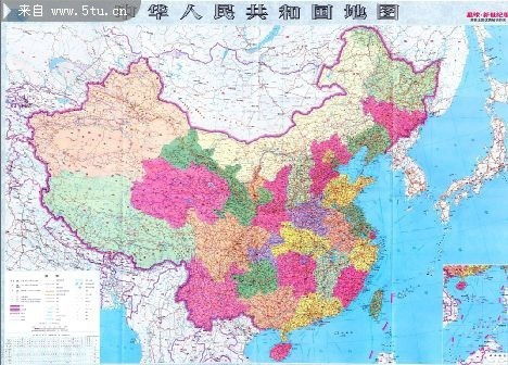 中国地图(要有山脉,高原,盆地,地形,国界,省界)