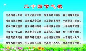 二十四节气歌全文意思