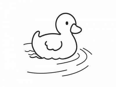 丑小鸭怎么画简笔画