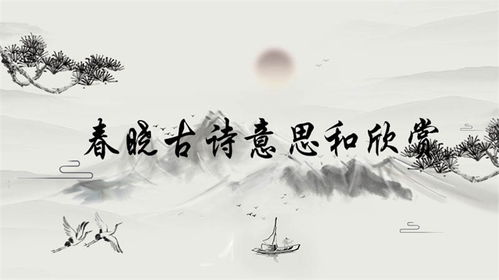 春晓意思古诗，春晓意思根据自己的意境改写200字