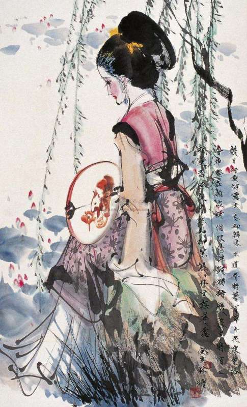 独立小桥风满袖平林新月人归后，平林新月人归后...欧阳修