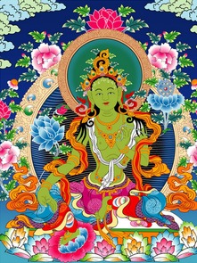 绿度母的危害有多可怕，绿度母佛像图片