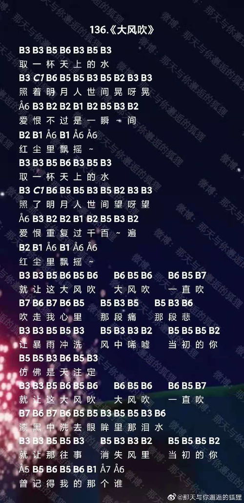 梁咏琪的《大风吹》 歌词