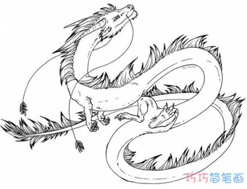 龙怎么画简单又霸气，霸王龙怎么画简单