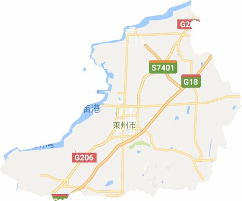 莱州地图全图高清版大图，莱州地图各乡镇划分图