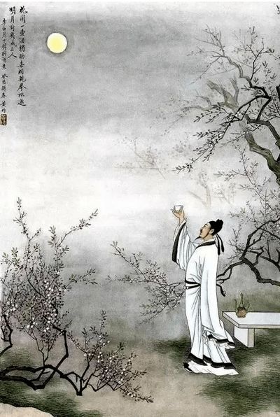 中秋登楼望月