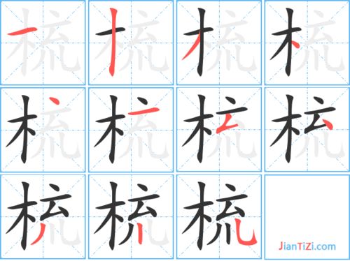 梳怎么读