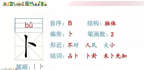 卡的笔顺笔画