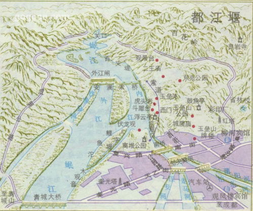 都江堰市地图全图，都江堰市地图堰华路